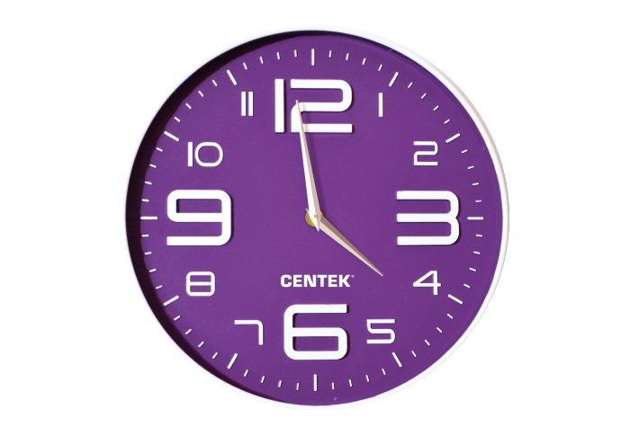 Часы настенные Centek Violet 30см