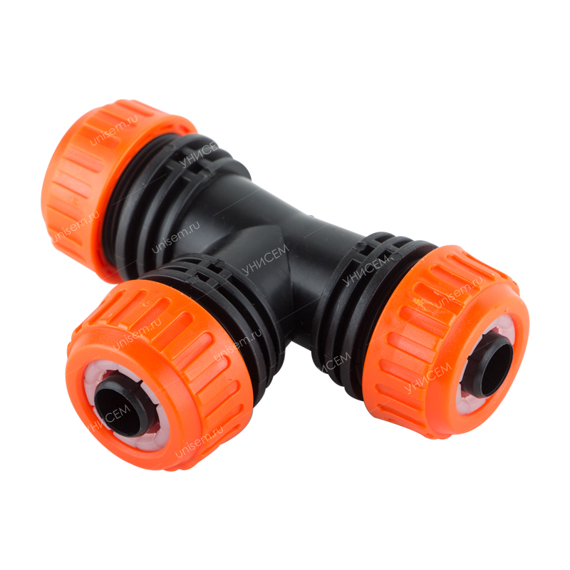 Муфта-соединитель 1/2" - 1/2" - 1/2" AP 1006T КРАТНО 25шт, цена за 1шт (25шт)#