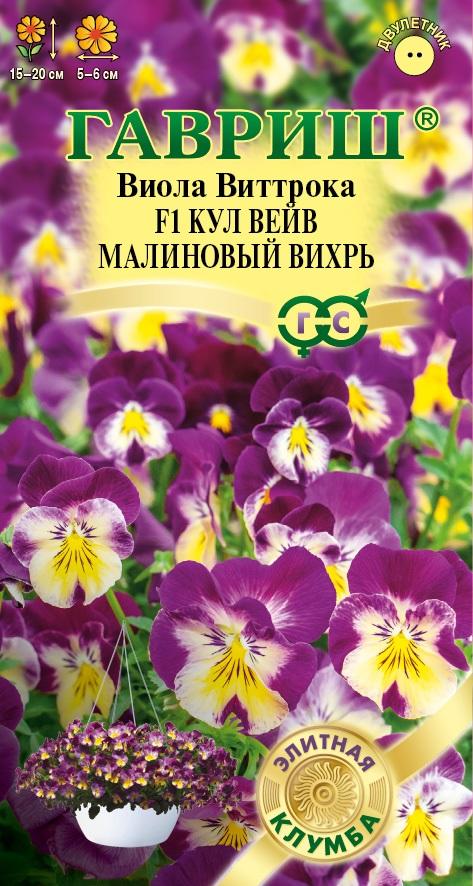 Виола Кул вейв малиновый вихрь 3шт Элитная клумба
