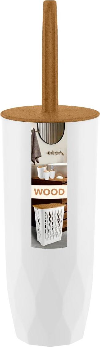 Ерш для туалета Wood комплект высокий с крышкой (уп.10)