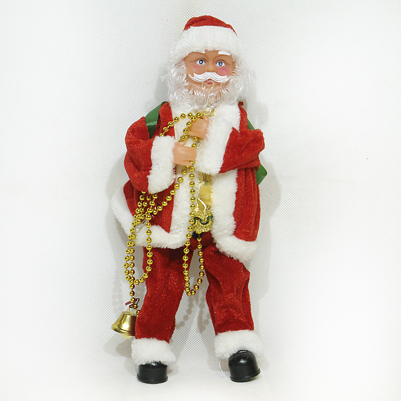 Игрушка музыкальная Дед Мороз Альпинист 35 см (48 шт)