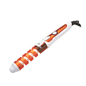 Щипцы для волос 40Вт, d=19мм, спиральные, керам. покрытие, подставка, ОРАНЖЕВЫЙ (40шт)