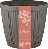 Горшок Autumn Lounge 1,8л D155мм Шоколадный макиато с поддоном (уп.16)#