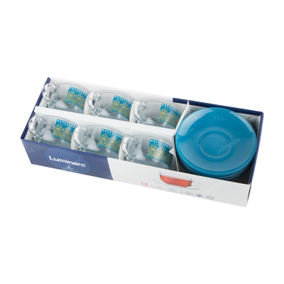 Набор чайный 12пр Bagatelle Turquoise 220мл Luminarc