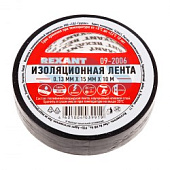 Изолента 15мм х 10м черная  REXANT (уп.10) КРАТНО 10