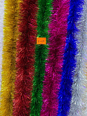 Мишура d=11см L=2,5 м  Цветная (10 шт/120шт)(цвета в ассортименте) КРАТНО 10