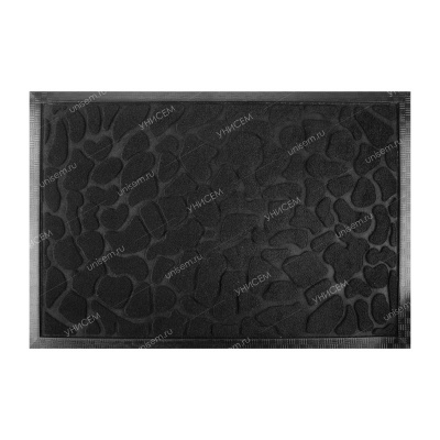 Коврик придверный Velour 40х60см чёрный (уп.15)