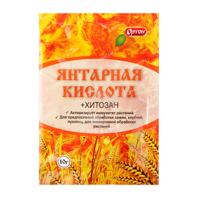 Янтарная кислота + хитозан 10 г (100 шт)