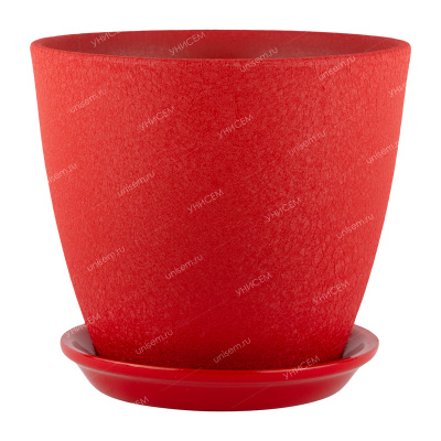 Горшок Бутон Винил 2л 15см красный