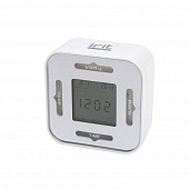 Часы-будильник (+термометр,секундомер,календарь) работают от AААх2 1,5В (в комплект не входят)