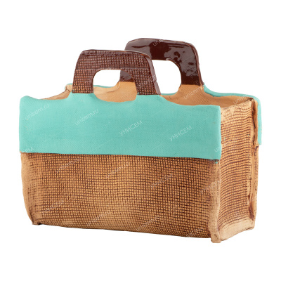 Кашпо Портфель 3л 22*12*25см бирюзовый#