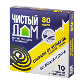 Спирали Чистый дом зеленые 10 шт (60 шт)