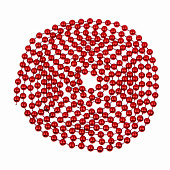Бусы декоративные 270см  d0,73см, пластик,  красный A03 (уп.140)