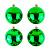 Набор шаров 10см 4шт зелёный (36шт)