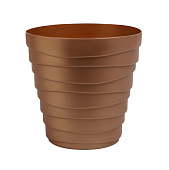 Кашпо Бархан 2,25л Золотой песок с дренажной системой (уп.16)#