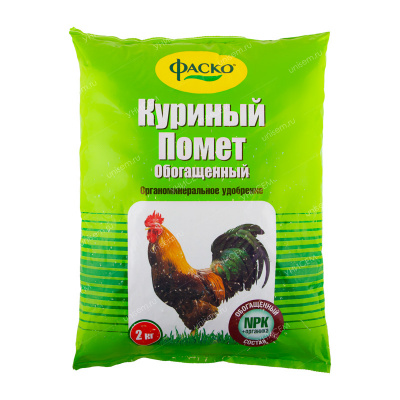 Куриный помет обогащенный Фаско 2 кг (10 шт)