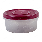 Банка для продуктов Vanilla 0,4л с завинчивающейся крышкой, брусника (уп.21)