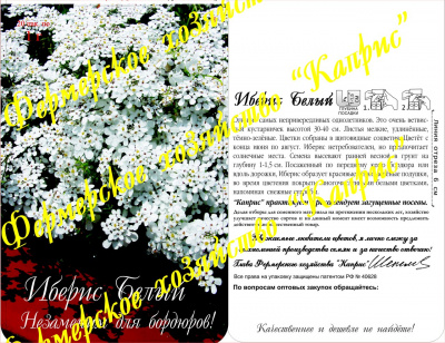 цИберис белый Снежный ковер (20пак*1г)