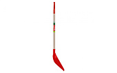 Лопата для снега красная с металлической ручкой БЦМ#
