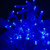 Гирлянда Штора LED (160л) LС1 Синий проз.провод с соед.1,5х1,5м (60 шт)