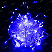Гирлянда Штора LED (132л) LС0 Синий, проз.провод с соед.1,3х1,3м (60 шт)