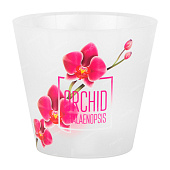 Горшок Фиджи Орхид Деко 1,6л d160мм розовая орхидея (16шт)#