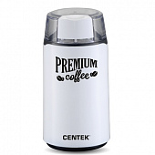 Кофемолка Centek White (белый) 250Вт, 45 г, 5 ЧАШЕК АРОМАТНОГО КОФЕ, прозрачная крышка