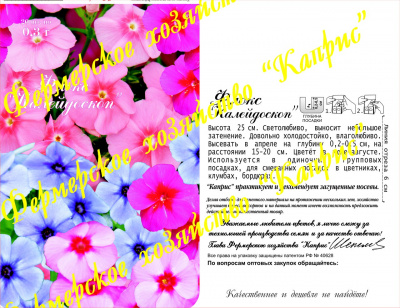 цФлокс Калейдоскоп (20пак*0,3г) Германия