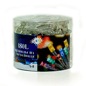 Гирлянда мини L4 (180л) LED Цветной прозр.провод (60 шт)