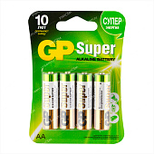 Батарейка GP R06 Super блистер (4шт/40шт) цена за 1шт.