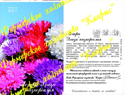 цАстра Элиза низкорослая смесь (20пак*0,7г)