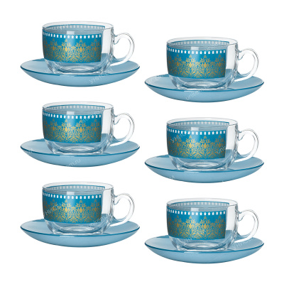 Набор чайный 12пр Bagatelle Turquoise 220мл Luminarc