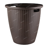 Кашпо напольное Rattan 50л d470мм с внутренним горшком 27л, горький шоколад (уп.1)
