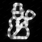 Гирлянда-панно LED ZL-3С снеговик 37х30 см, белый (уп.25)