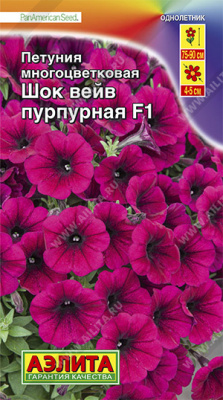 цПетуния Шок Вейв пурпурная 7шт