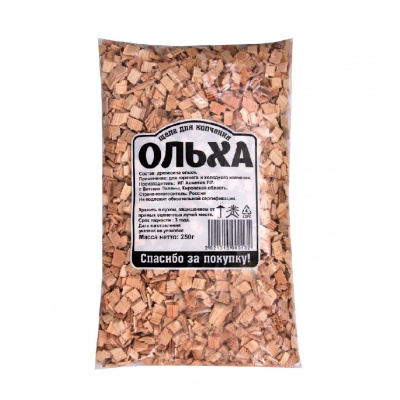 Щепа для копчения Ольха 250гр (30)#