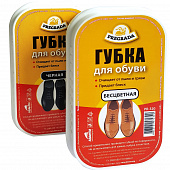 ПРЕГРАДА Стандартная ГУБКА ДЛЯ ОБУВИ Черная (кратно 12,цена за 1шт)