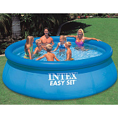 Бассейн надувной 396х84см, 7290л, насос с фильтром 2006л/ч Intex 28142