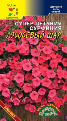 Сурфиния Лососевый шар 5шт (супер петуния)