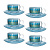 Набор чайный 12пр Bagatelle Turquoise 220мл Luminarc